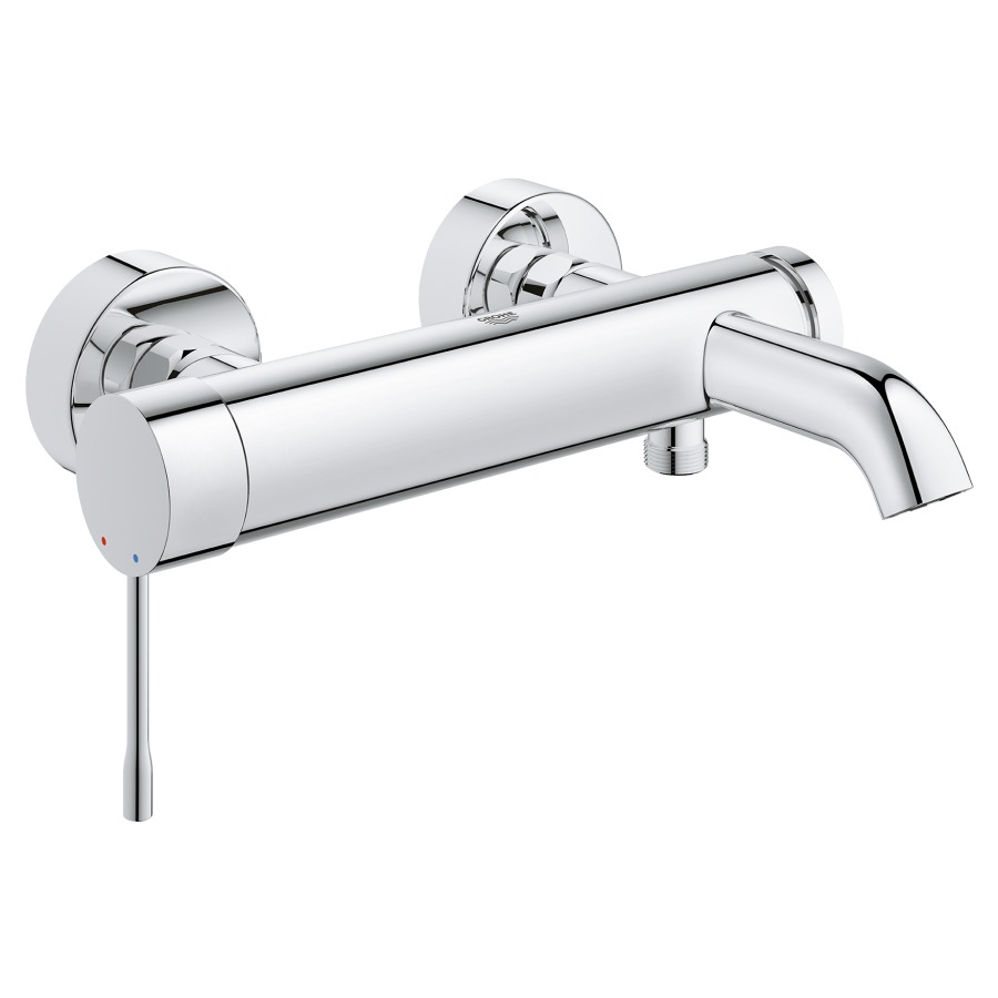 Mélangeur de bain ESSENCE NEW
E 150 mm, raccords S
1/2" x 3/4" cachés
sans douche