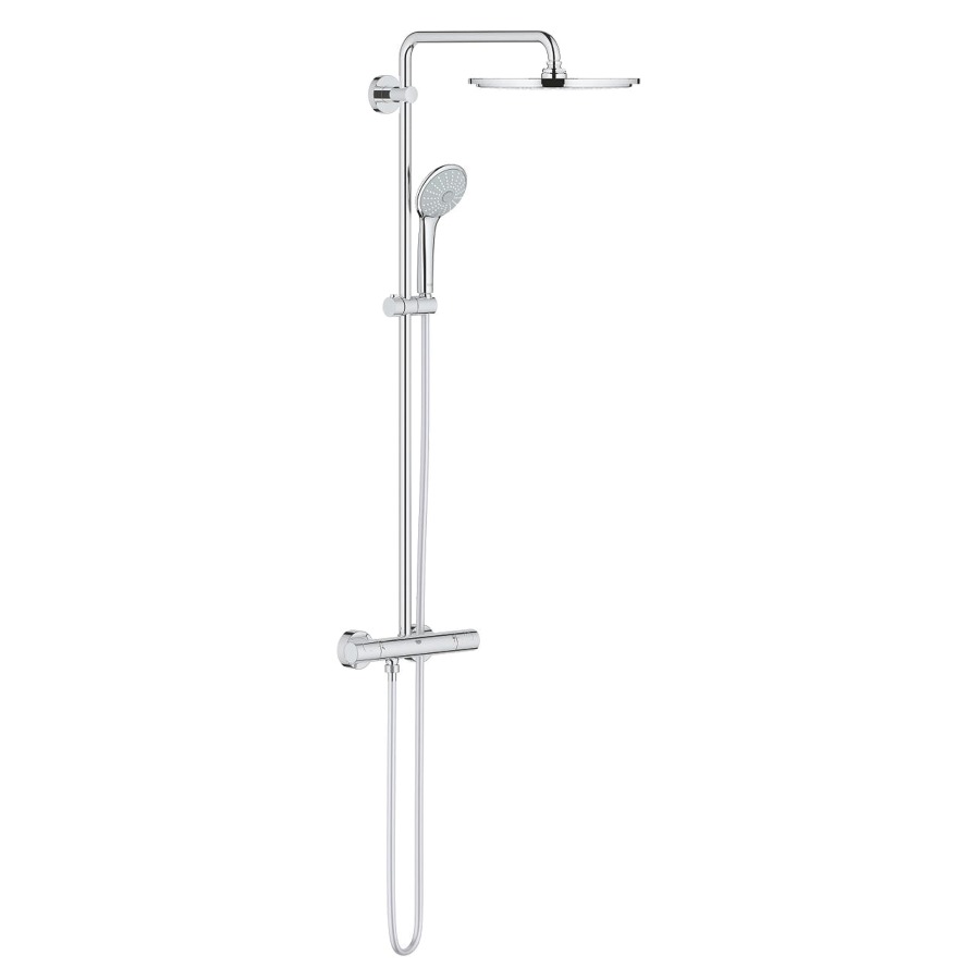 Système de douche EUPHORIA
SYSTEM 260, montage mural
mélangeur de douche
inverseur, pomme de douche
Euphoria 260, bras de douche
S 450 mm, douche à main
Euphoria 110 Massage
glissière, tuyau de douche
175 cm, EcoJoy 9,5 l/min
Dreamspray