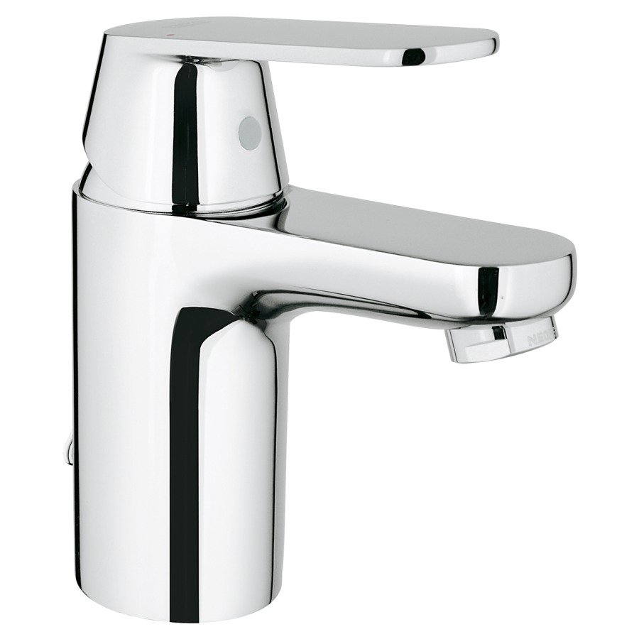 Mélangeur de lavabo EUROSMART
COSMOPOLITAN S-Size
S 93 mm, goulot fixe, chaîne
rétractable, EcoJoy 5,7 l/min
groupe acoustique I