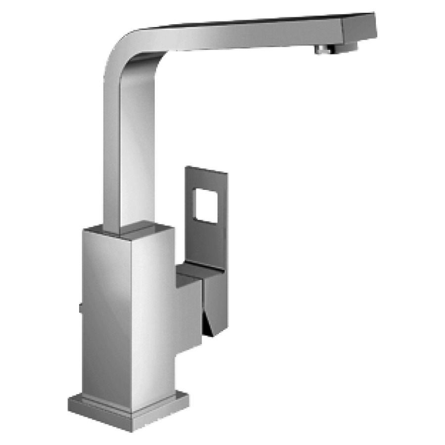 Mélangeur de lavabo EUROCUBE
S 150 mm goulot mobile
vidage excentrique, EcoJoy
groupe acoustique I