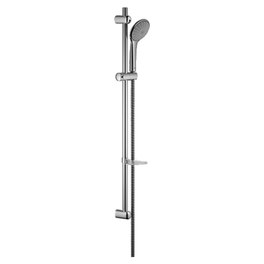 Garniture de douche EUPHORIA
glissière 90 cm, douche à main
Mono, SpeedClean, porte-savon
tuyau de douche 175 cm
groupe acoustique NT