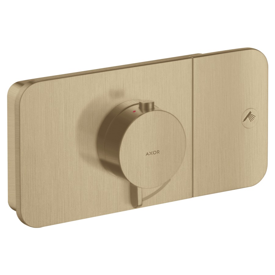 Thermostat ONE UP
Endmontageset
23,8 x 12 cm, Drucktasten
zur Steuerung von 1
Verbraucher, Durchflussmenge
24 l/min, Rückflussverhinderer
ohne Einbaukörper 757 036
Geräuschgruppe I