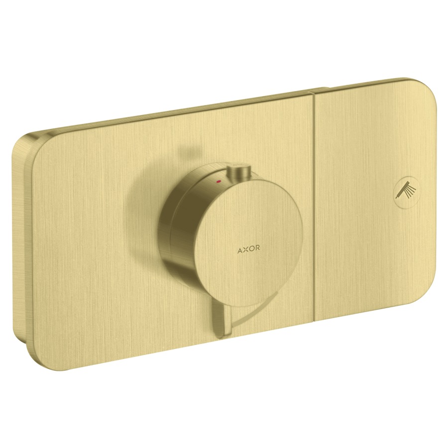 Thermostat ONE UP
Endmontageset
23,8 x 12 cm, Drucktasten
zur Steuerung von 1
Verbraucher, Durchflussmenge
24 l/min, Rückflussverhinderer
ohne Einbaukörper 757 036
Geräuschgruppe I