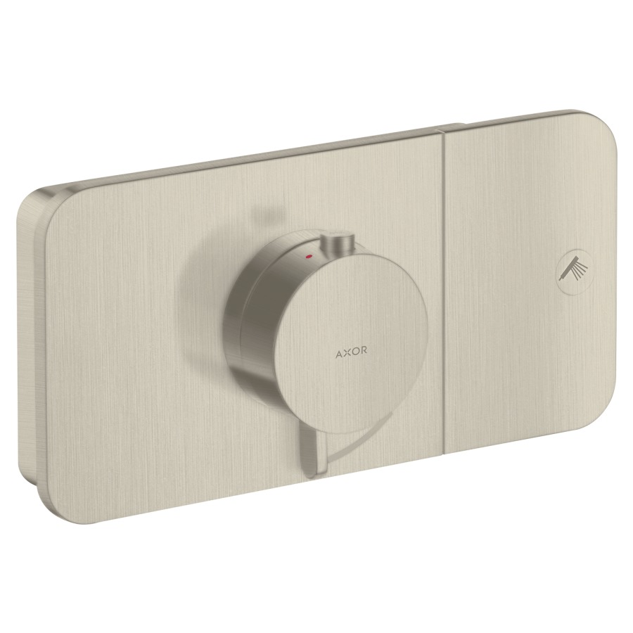 Thermostat ONE UP
Endmontageset
23,8 x 12 cm, Drucktasten
zur Steuerung von 1
Verbraucher, Durchflussmenge
24 l/min, Rückflussverhinderer
ohne Einbaukörper 757 036
Geräuschgruppe I