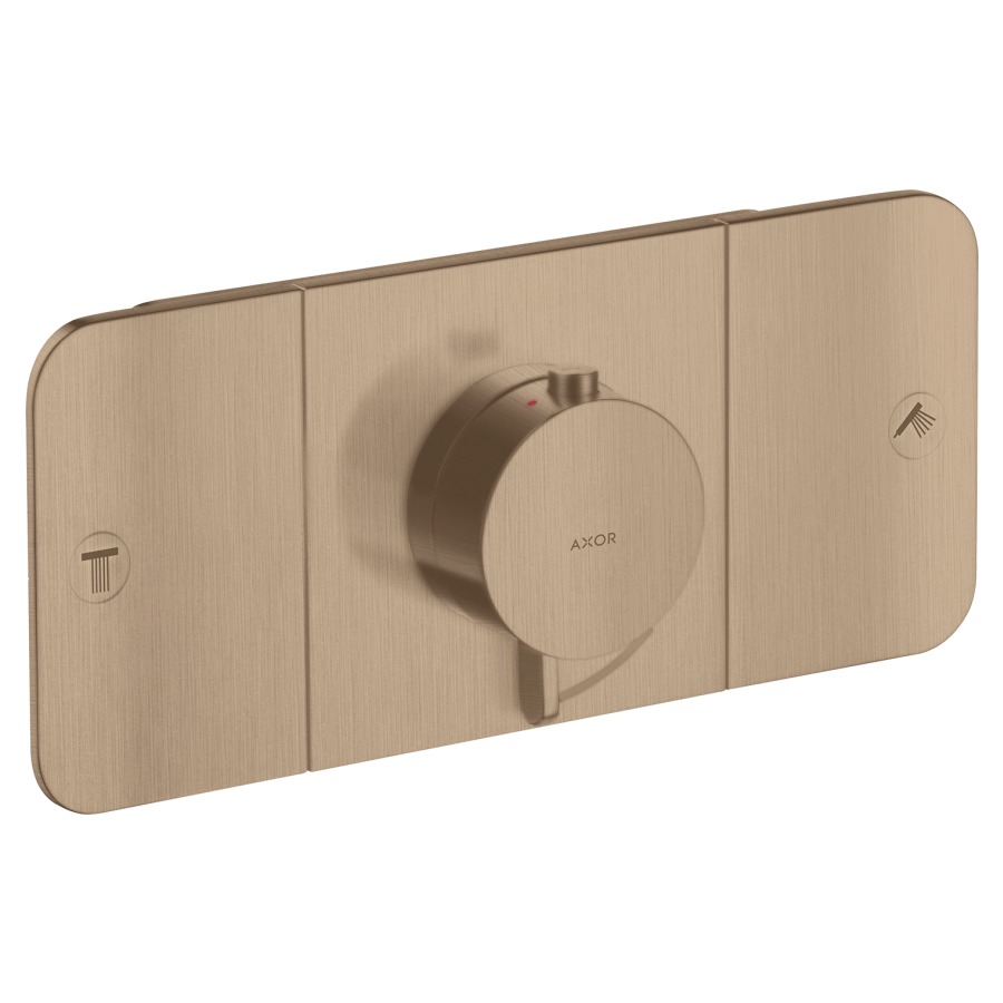 Thermostat ONE UP
Endmontageset
27 x 12 cm, Drucktasten
zur Steuerung von 2
Verbraucher, Durchflussmenge
je Verbraucher 24 l/min
Rückflussverhinderer
ohne Einbaukörper 757 036
Geräuschgruppe II