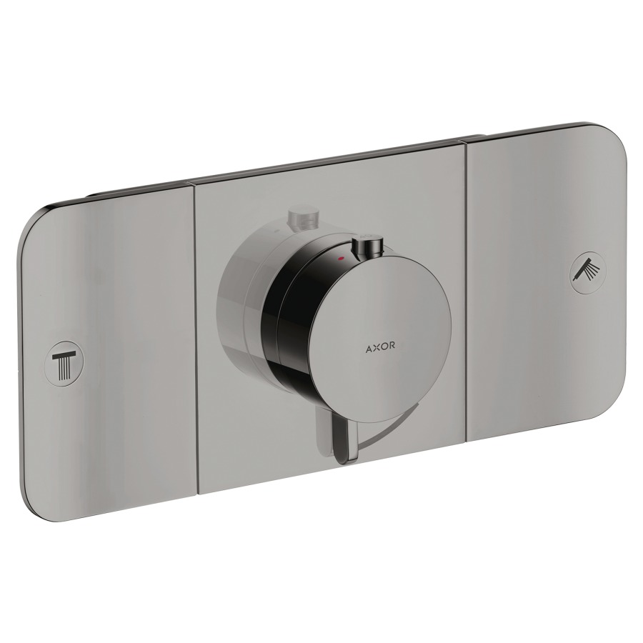 Thermostat ONE UP
Endmontageset
27 x 12 cm, Drucktasten
zur Steuerung von 2
Verbraucher, Durchflussmenge
je Verbraucher 24 l/min
Rückflussverhinderer
ohne Einbaukörper 757 036
Geräuschgruppe II