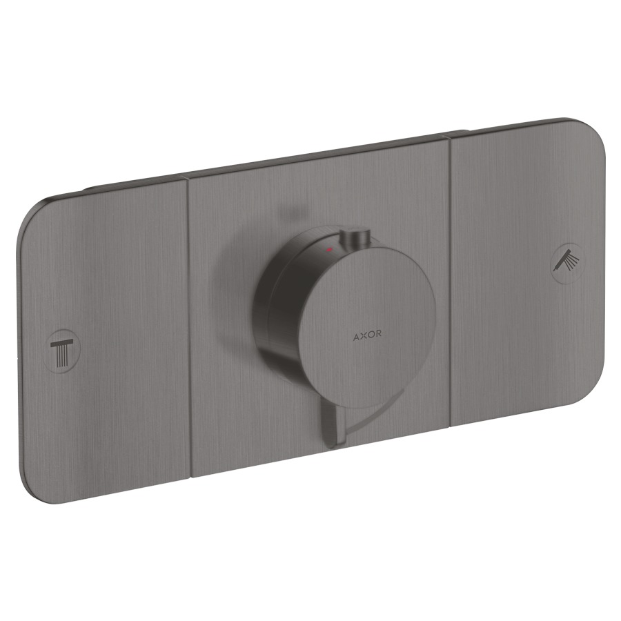 Thermostat ONE UP
Endmontageset
27 x 12 cm, Drucktasten
zur Steuerung von 2
Verbraucher, Durchflussmenge
je Verbraucher 24 l/min
Rückflussverhinderer
ohne Einbaukörper 757 036
Geräuschgruppe II