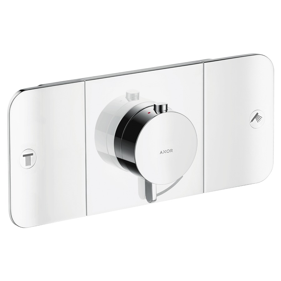 Thermostat ONE UP
Endmontageset
27 x 12 cm, Drucktasten
zur Steuerung von 2
Verbraucher, Durchflussmenge
je Verbraucher 24 l/min
Rückflussverhinderer
ohne Einbaukörper 757 036
Geräuschgruppe II
