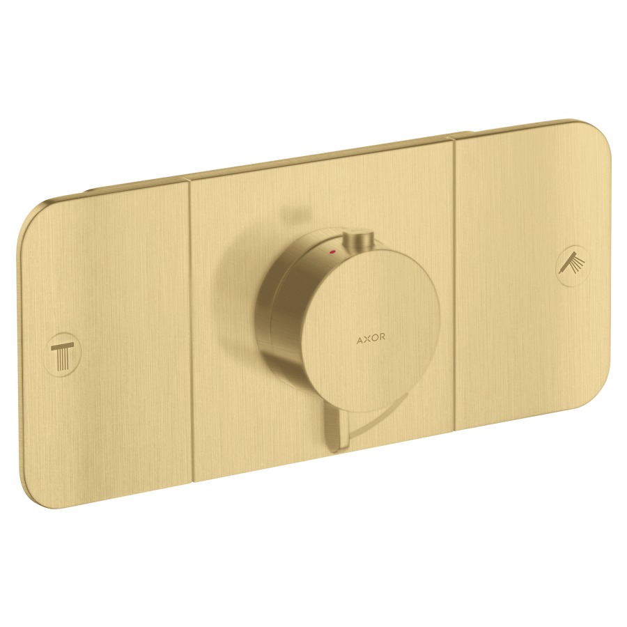 Thermostat ONE UP
Endmontageset
27 x 12 cm, Drucktasten
zur Steuerung von 2
Verbraucher, Durchflussmenge
je Verbraucher 24 l/min
Rückflussverhinderer
ohne Einbaukörper 757 036
Geräuschgruppe II