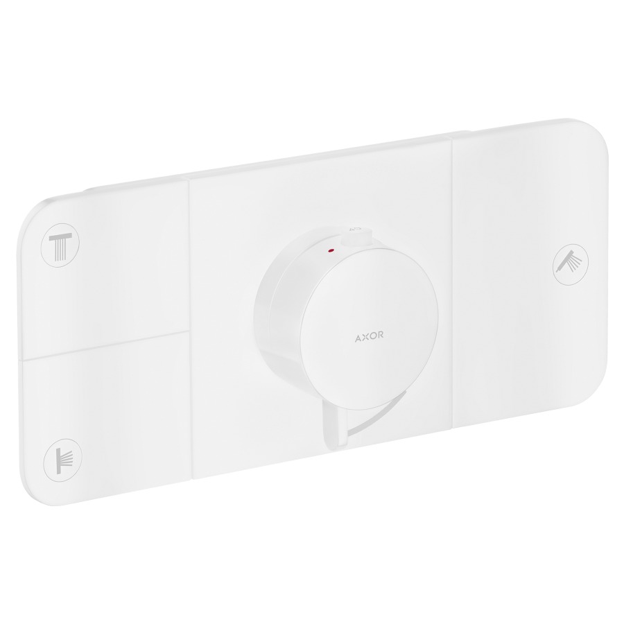 Thermostat ONE UP
Endmontageset
27 x 12 cm, Drucktasten
zur Steuerung von 3
Verbraucher, Durchflussmenge
je Verbraucher 24 l/min
Rückflussverhinderer
ohne Einbaukörper 757 036
Geräuschgruppe II