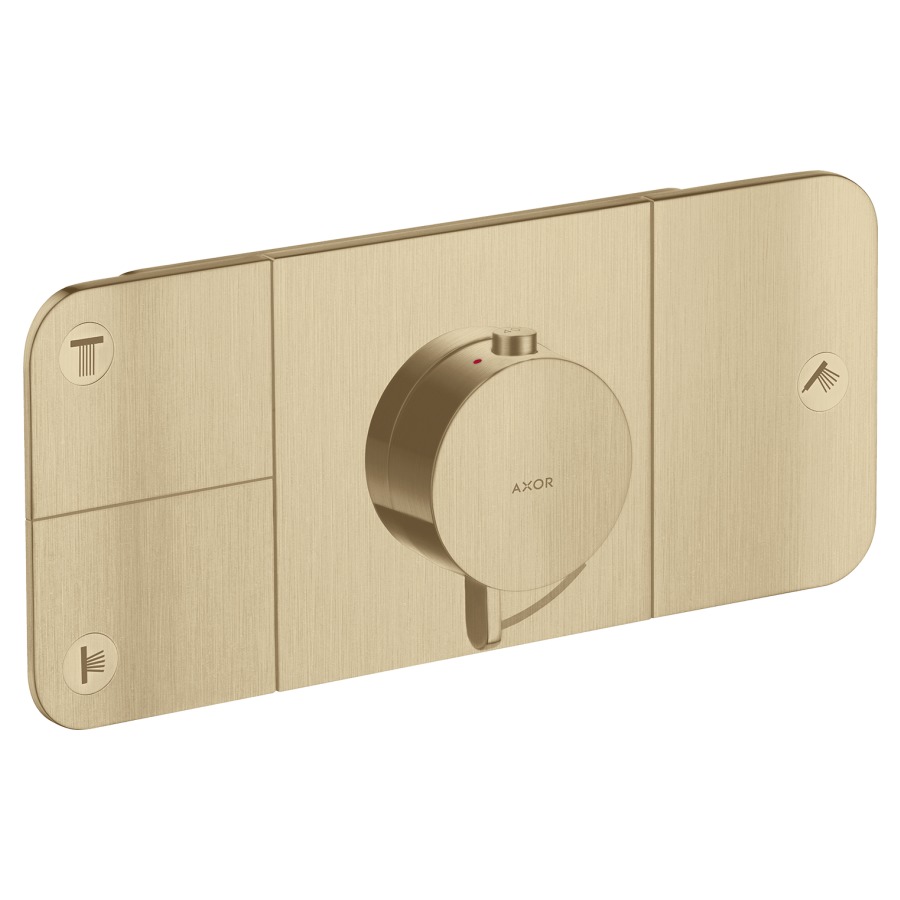 Thermostat ONE UP
Endmontageset
27 x 12 cm, Drucktasten
zur Steuerung von 3
Verbraucher, Durchflussmenge
je Verbraucher 24 l/min
Rückflussverhinderer
ohne Einbaukörper 757 036
Geräuschgruppe II