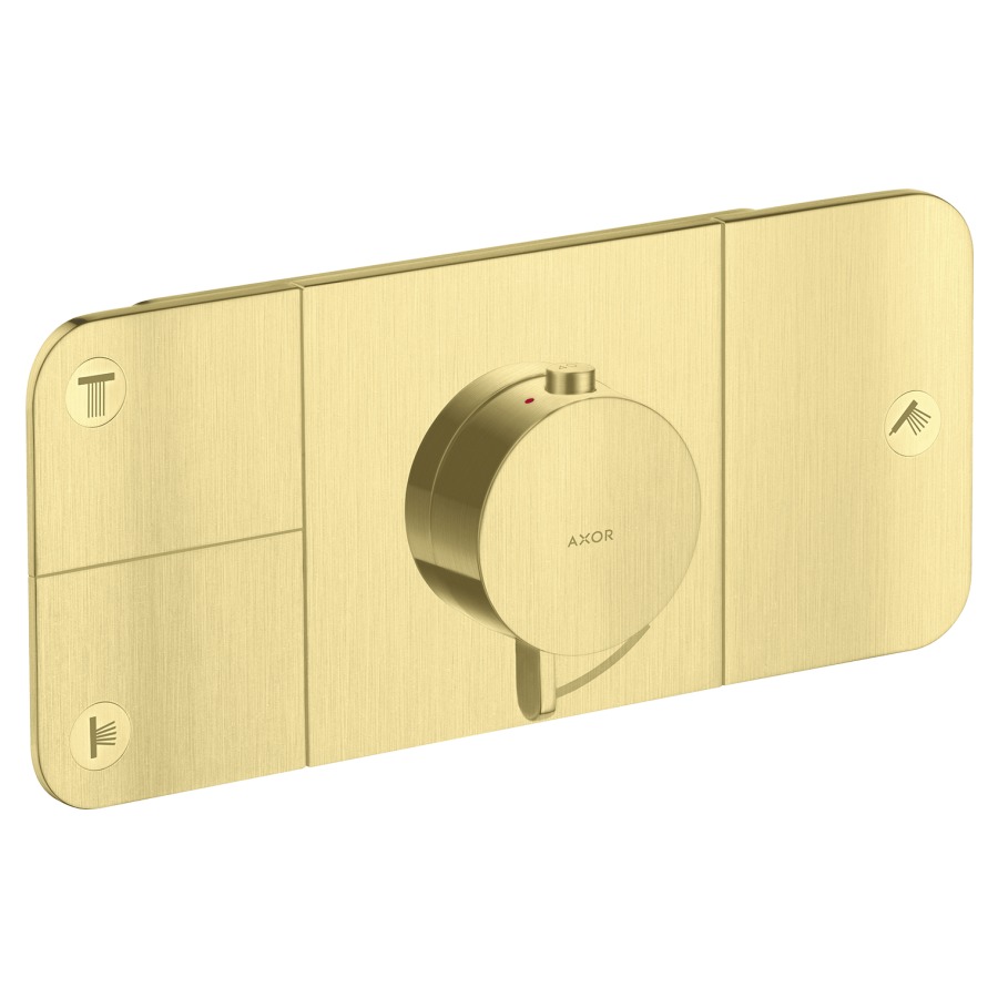 Thermostat ONE UP
Endmontageset
27 x 12 cm, Drucktasten
zur Steuerung von 3
Verbraucher, Durchflussmenge
je Verbraucher 24 l/min
Rückflussverhinderer
ohne Einbaukörper 757 036
Geräuschgruppe II