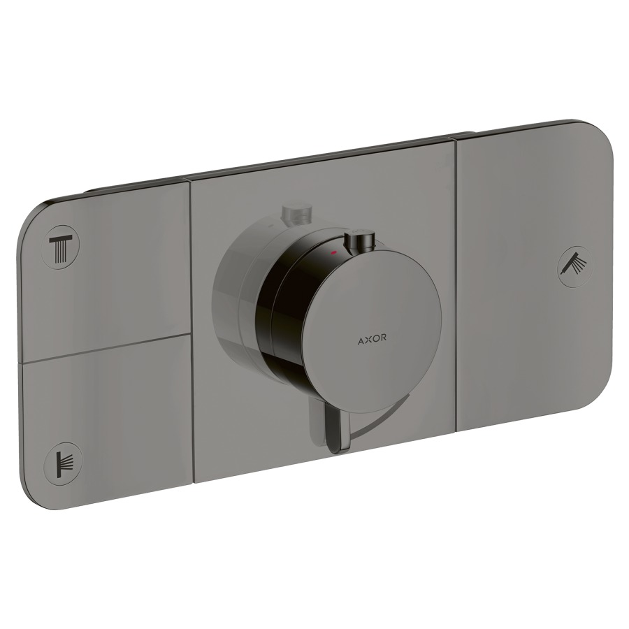 Thermostat ONE UP
Endmontageset
27 x 12 cm, Drucktasten
zur Steuerung von 3
Verbraucher, Durchflussmenge
je Verbraucher 24 l/min
Rückflussverhinderer
ohne Einbaukörper 757 036
Geräuschgruppe II