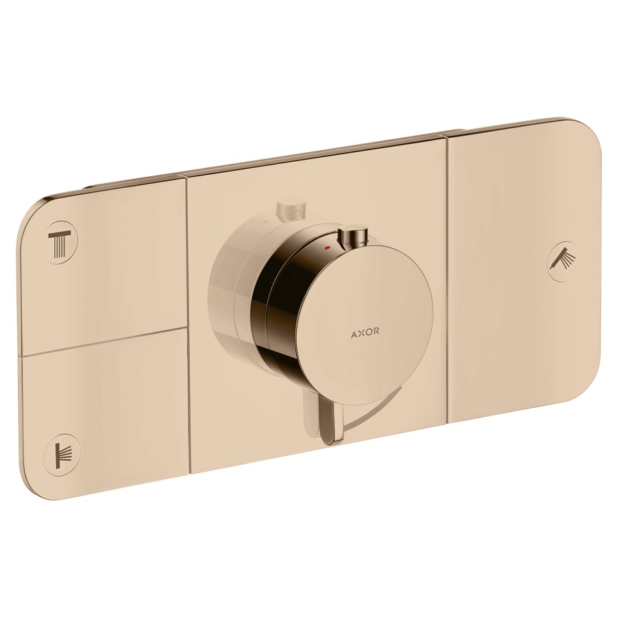 Thermostat ONE UP
Endmontageset
27 x 12 cm, Drucktasten
zur Steuerung von 3
Verbraucher, Durchflussmenge
je Verbraucher 24 l/min
Rückflussverhinderer
ohne Einbaukörper 757 036
Geräuschgruppe II