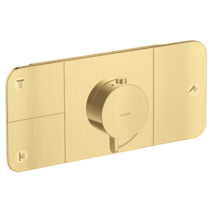 Thermostat ONE UP
Endmontageset
27 x 12 cm, Drucktasten
zur Steuerung von 3
Verbraucher, Durchflussmenge
je Verbraucher 24 l/min
Rückflussverhinderer
ohne Einbaukörper 757 036
Geräuschgruppe II
