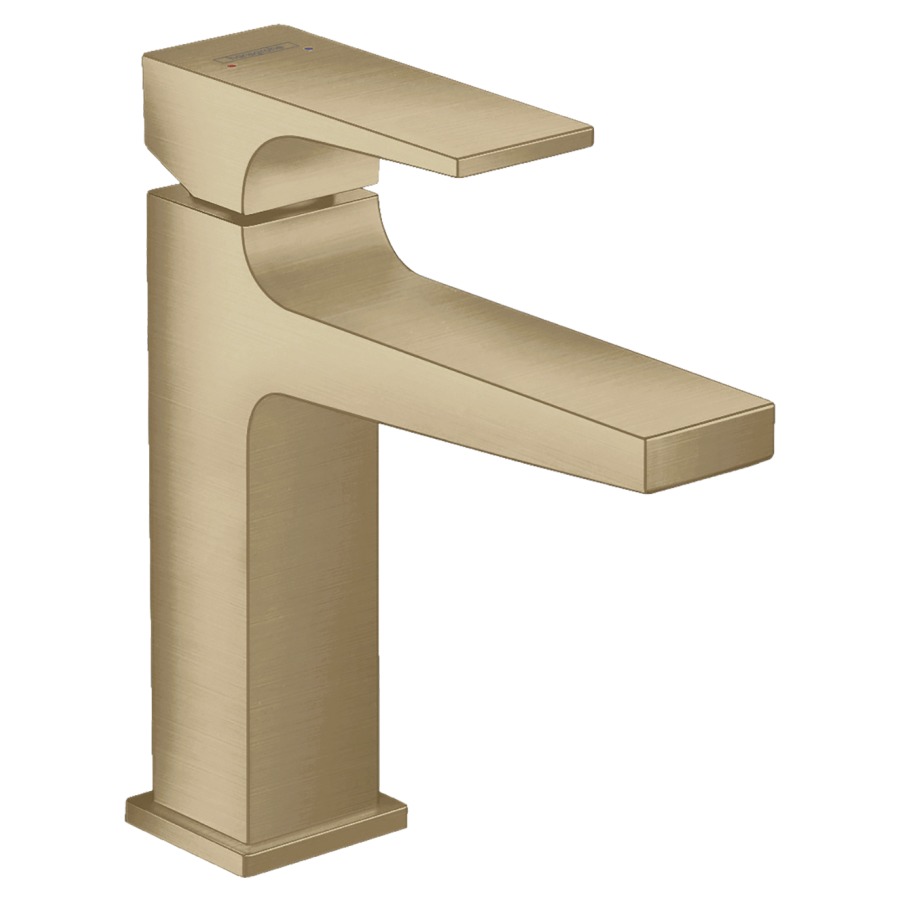 Mélangeur de lavabo METROPOL
110, S 135 mm, goulot fixe
avec vidage Push-Open, débit
5 l/min, groupe acoustique I