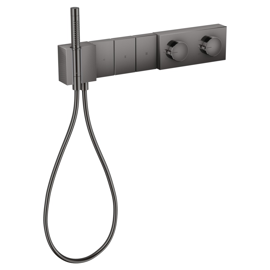 Thermostatmodul EDGE SELECT
540/100 UP Endmontageset
für Steuerung von 3
Verbrauchern, Brausehalter
Stabhandbrause, Brauseschlauch
ohne Einbaukörper 757 040