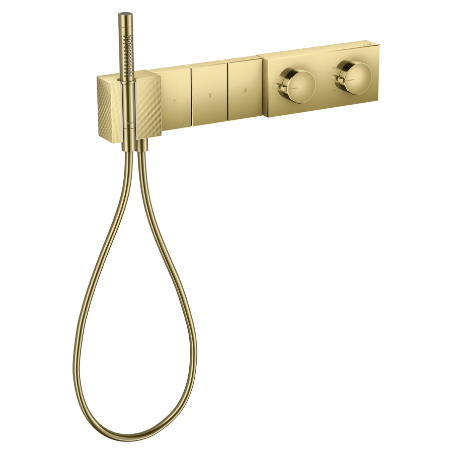Thermostatmodul EDGE SELECT
540/100 UP Endmontageset
für Steuerung von 3
Verbrauchern, Brausehalter
Stabhandbrause, Brauseschlauch
ohne Einbaukörper 757 040