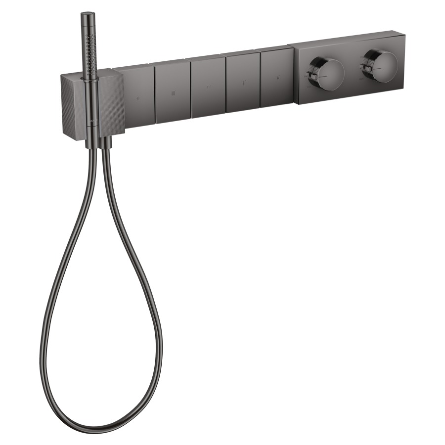 Thermostatmodul EDGE SELECT
680/100 UP Endmontageset
für Steuerung von 5
Verbrauchern, Brausehalter
Stabhandbrause, Brauseschlauch
ohne Einbaukörper 757 042