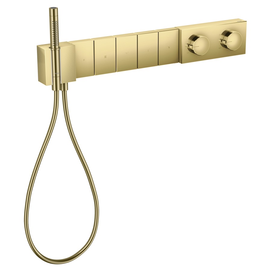 Thermostatmodul EDGE SELECT
680/100 UP Endmontageset
für Steuerung von 5
Verbrauchern, Brausehalter
Stabhandbrause, Brauseschlauch
ohne Einbaukörper 757 042