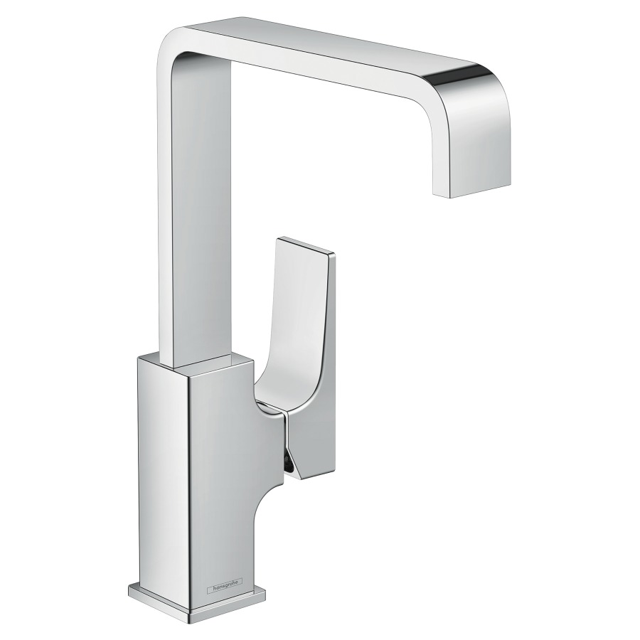Mélangeur de lavabo METROPOL
230, S 165 mm, goulot
orientable, avec vidage Push-
Open, débit 5 l/min
groupe acoustique I