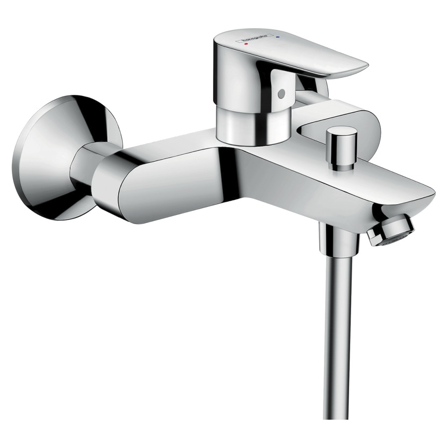 Mélangeur de bain TALIS E
E 138-162 mm, 1/2", raccords S
sans garniture de douche