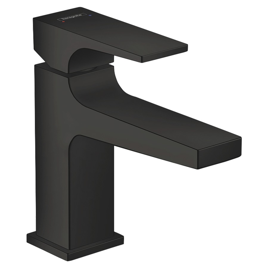 Mélangeur de lavabo METROPOL
100, S 127 mm, goulot fixe
avec vidage Push-Open, débit
5 l/min, groupe acoustique I