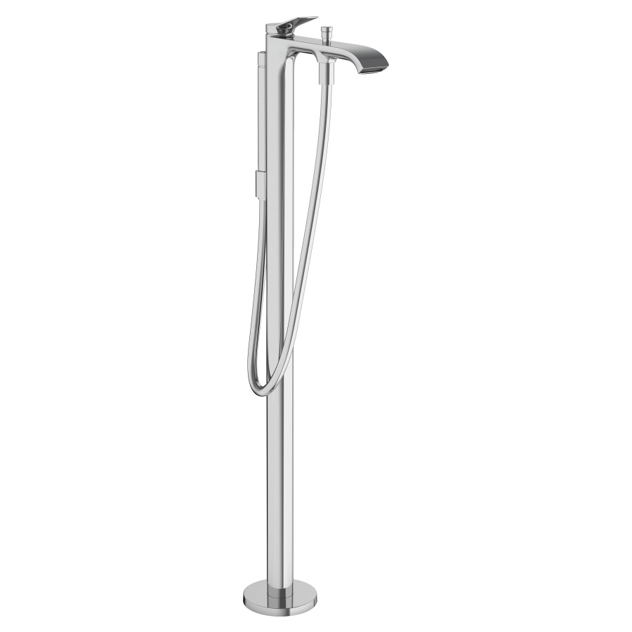 Mélangeur de bain VIVENIS
S 236 mm, goulot fixe
H jusqu'à aérateur 840-920 mm
avec colonne pour montage à
pose libre, douche à main
tuyau de douche, support de
douche, sans corps à encastrer
758 415
