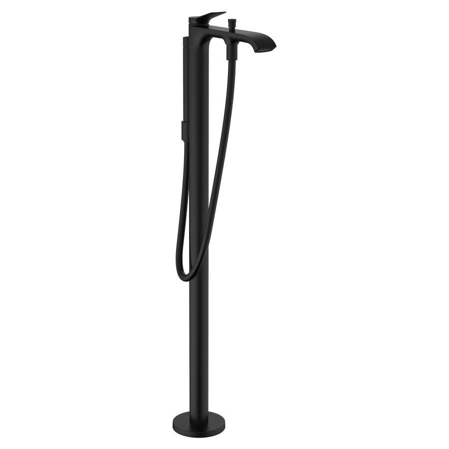 Mélangeur de bain VIVENIS
S 236 mm, goulot fixe
H jusqu'à aérateur 840-920 mm
avec colonne pour montage à
pose libre, douche à main
tuyau de douche, support de
douche, sans corps à encastrer
758 415