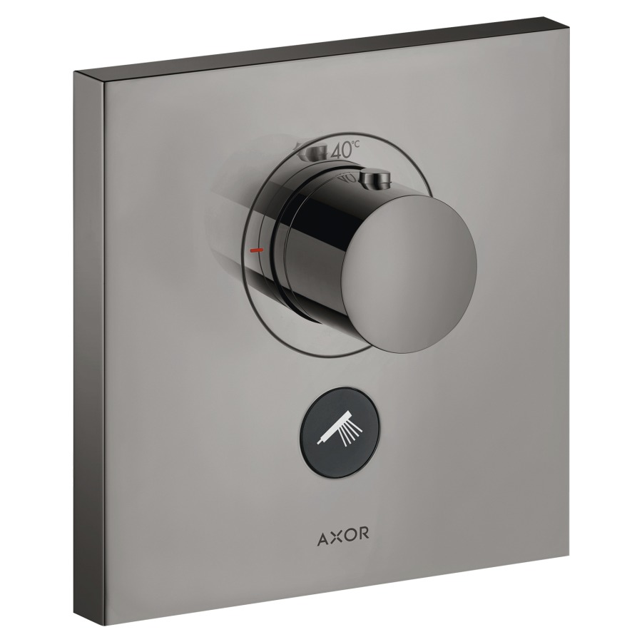 Thermostat SHOWERSELECT
SQUARE UP, Endmontageset
Highflow, 17 x 17 cm, Druck-
tasten, zur Steuerung von 1
Verbraucher, Durchflussmenge
Brause 30 l/min, Durchfluss-
menge oberer Abgang 59 l/min
ohne Einbaukörper 757 011