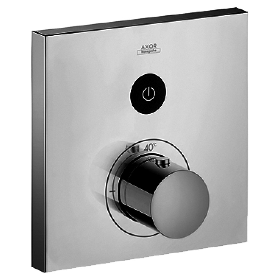 Thermostat SHOWERSELECT
SQUARE UP, set de montage
final, 17 x 17 cm, poussoirs
pour commander 1 fonction
débit 26 l/min, sans corps
à encastrer 757 011