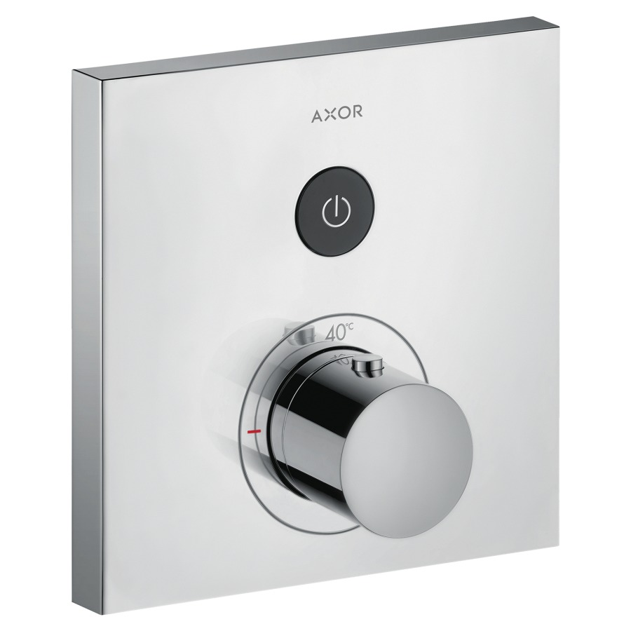 Thermostat SHOWERSELECT
SQUARE UP, Endmontageset
17 x 17 cm, Drucktasten, zur
Steuerung von 1 Verbraucher
Durchflussmenge 26 l/min
ohne Einbaukörper 757 011