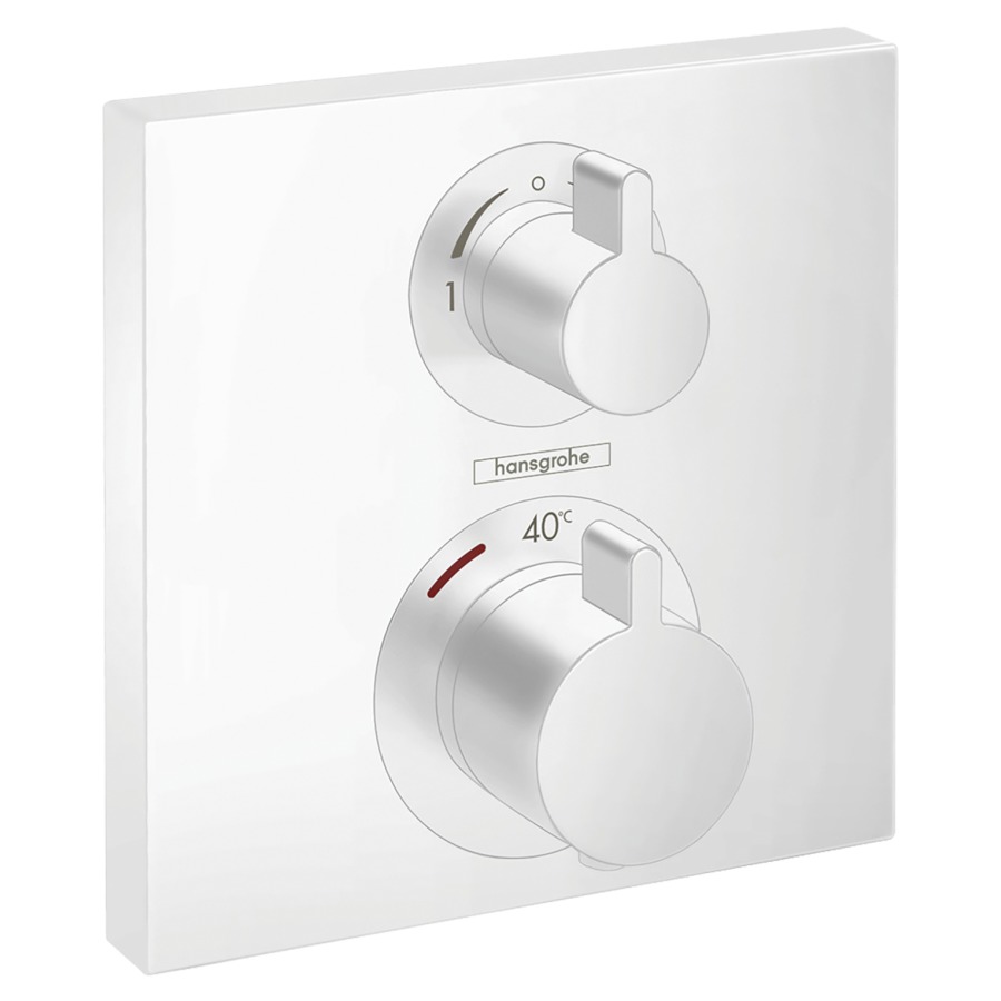 Thermostat ECOSTAT SQUARE
set de montage final
15,6 x 15,6 cm, commander 2
fonctions, sans corps à
encastrer 757 011
débit 26 l/min
groupe acoustique I