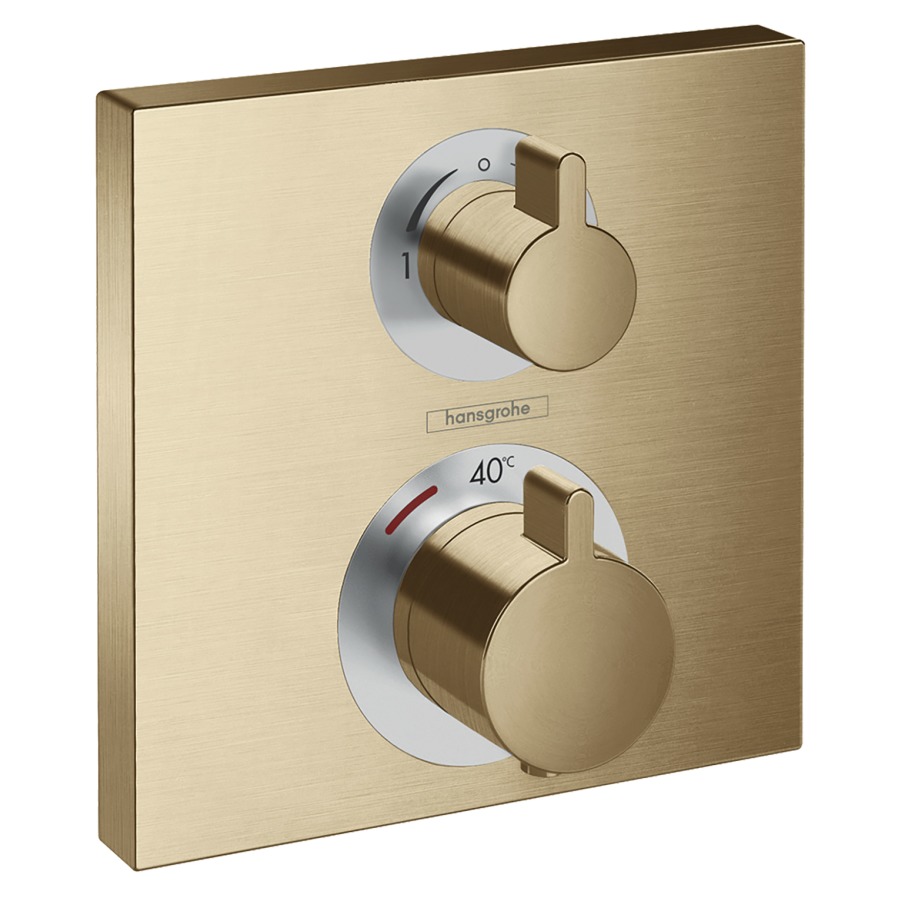 Thermostat ECOSTAT SQUARE
set de montage final
15,6 x 15,6 cm, commander 2
fonctions, sans corps à
encastrer 757 011
débit 26 l/min
groupe acoustique I