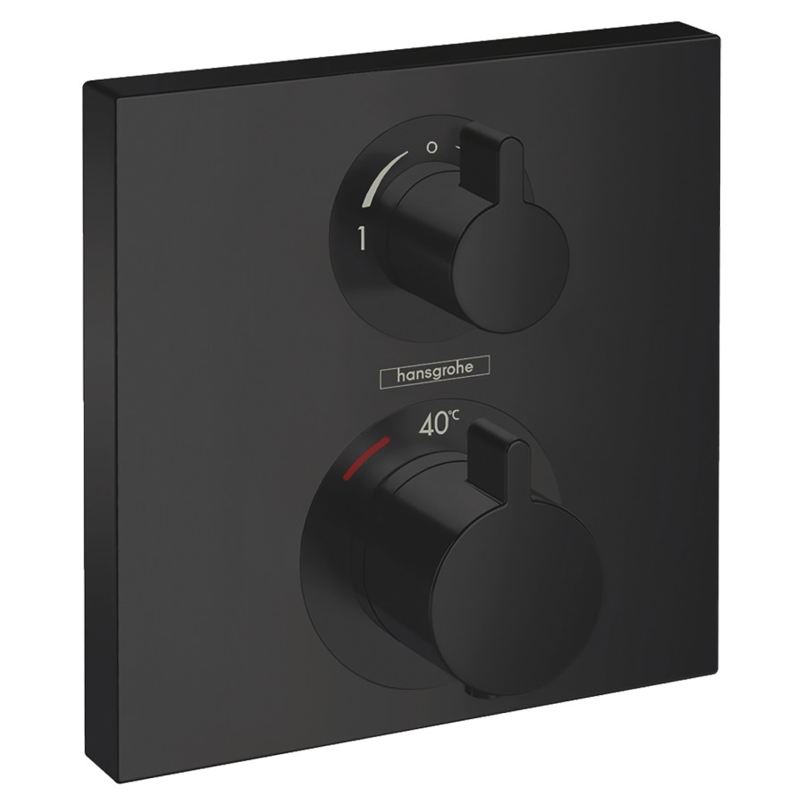 Thermostat ECOSTAT SQUARE
set de montage final
15,6 x 15,6 cm, commander 2
fonctions, sans corps à
encastrer 757 011
débit 26 l/min
groupe acoustique I