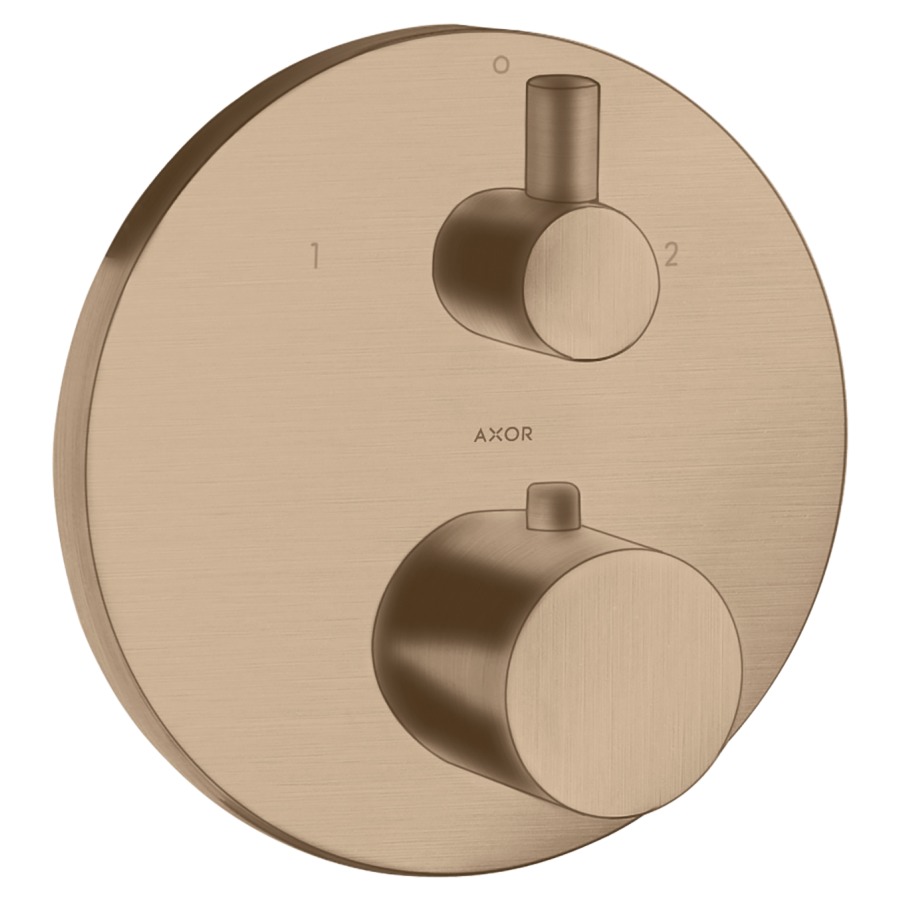 Thermostat UNO2
Endmontageset, D 17 cm
mit Absperr- und Umstellventil
Zero-Griffe, ohne Einbaukörper
757 011, Durchflussmenge 30
l/min, Geräuschgruppe I
