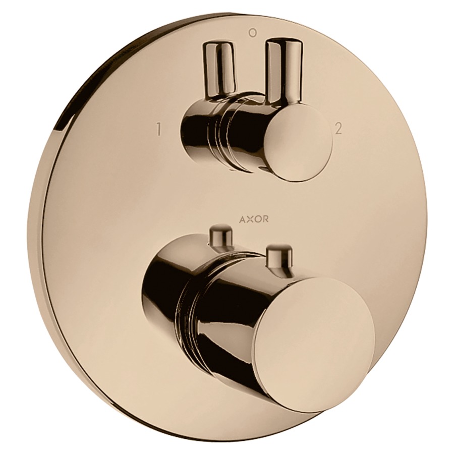 Thermostat UNO2
Endmontageset, D 17 cm
mit Absperr- und Umstellventil
Zero-Griffe, ohne Einbaukörper
757 011, Durchflussmenge 30
l/min, Geräuschgruppe I
