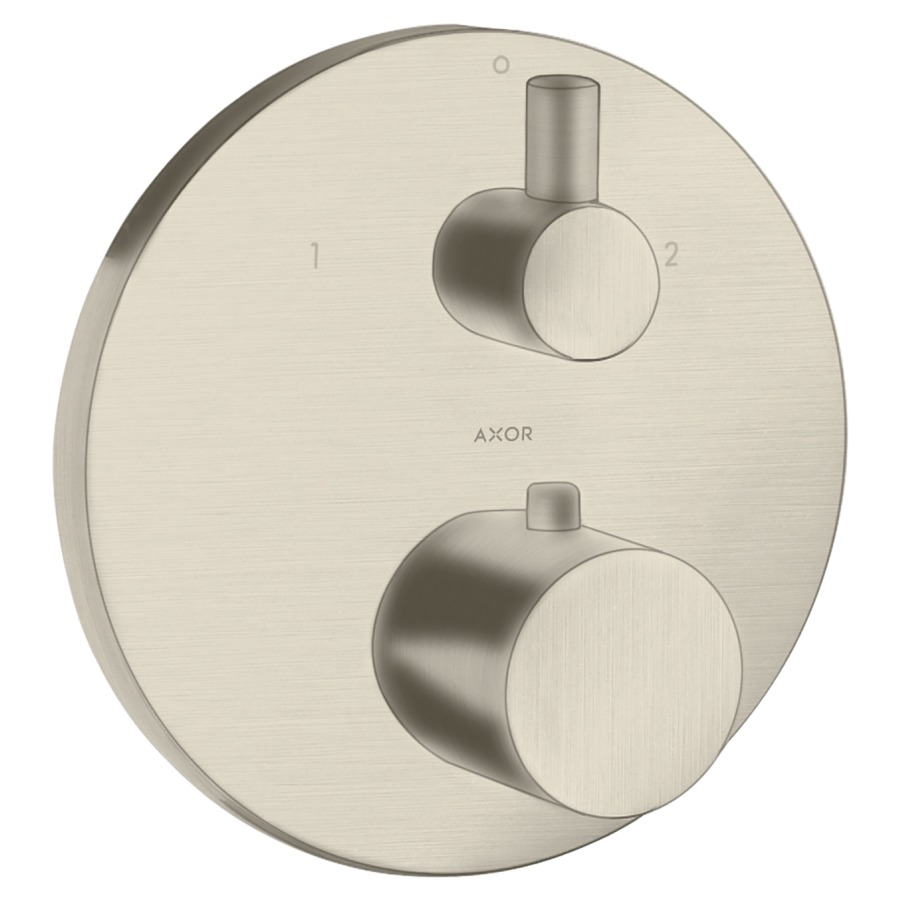 Thermostat UNO2
Endmontageset, D 17 cm
mit Absperr- und Umstellventil
Zero-Griffe, ohne Einbaukörper
757 011, Durchflussmenge 30
l/min, Geräuschgruppe I