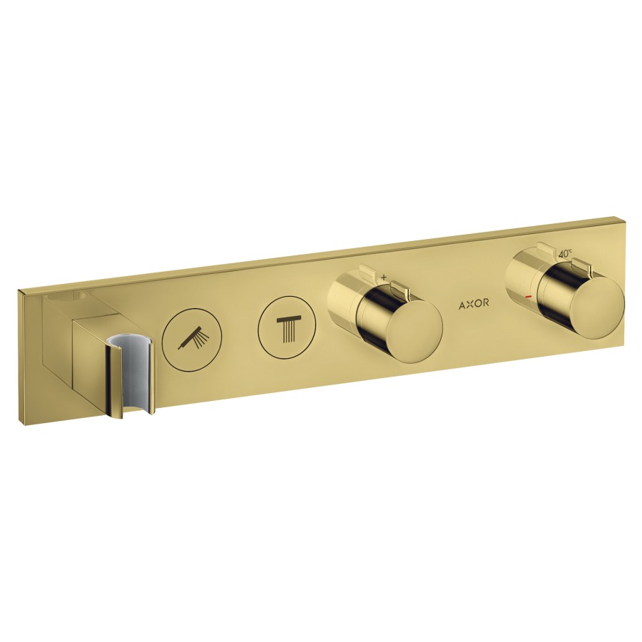 Thermostatmodul SHOWER
SOLUTIONS SELECT UP
Endmontageset, für Steuerung
von 2 Verbrauchern, Brause-
halter, Durchflussmenge
26 l/min, ohne Einbaukörper
757 039, Geräuschgruppe I