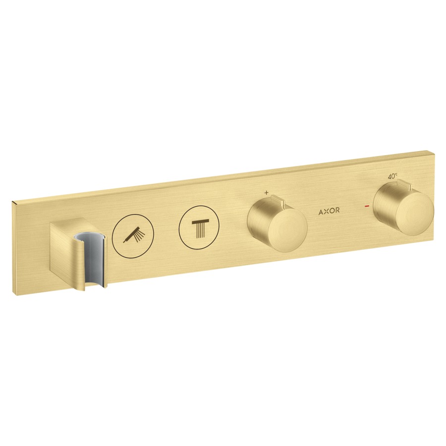 Thermostatmodul SHOWER
SOLUTIONS SELECT UP
Endmontageset, für Steuerung
von 2 Verbrauchern, Brause-
halter, Durchflussmenge
26 l/min, ohne Einbaukörper
757 039, Geräuschgruppe I