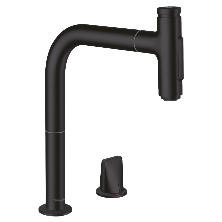 Mélangeur d'évier METRIS
SELECT 200, 2-trous, S 221 mm
goulot orientable 110°/150°
douche extensible, jet
laminaire et jet pluie
Select-Button On/Off, MagFit
support de douche magnétique
QuickConnect tuyau de douche
débit 8 l/min, avec sBox