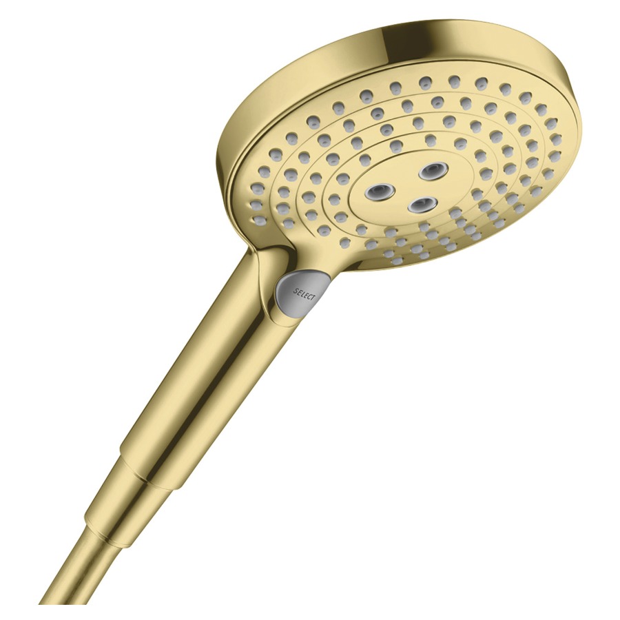 Douche à main RAINDANCE SELECT
S 120, 3jet EcoSmart
Quick Clean, D 12,5 cm
changement de jet via le
bouton Select, Rain/RainAir
Whirl, débit 8,5 l/min