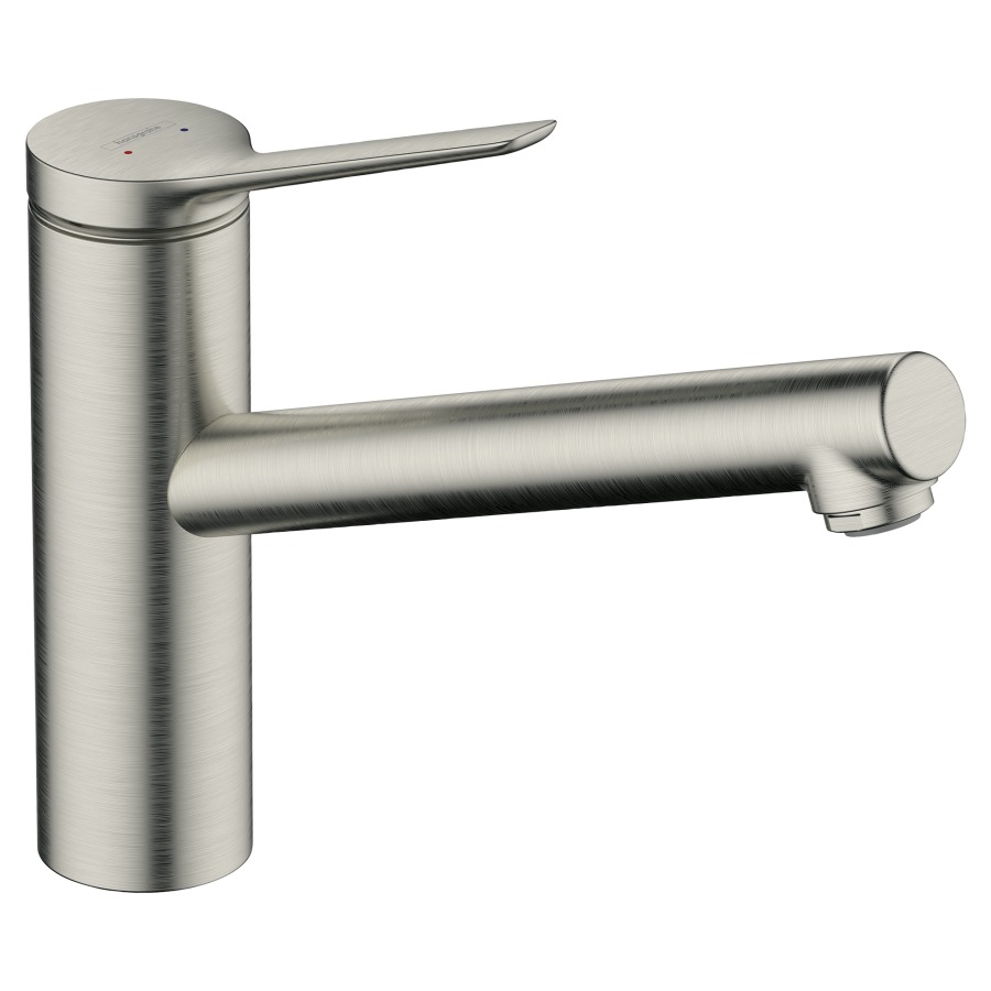 Mélangeur d'évier ZESIS 150
S 220 mm, plage de pivotement
réglable 60°, 110°, 360°
1jet, débit 11,6 l/min