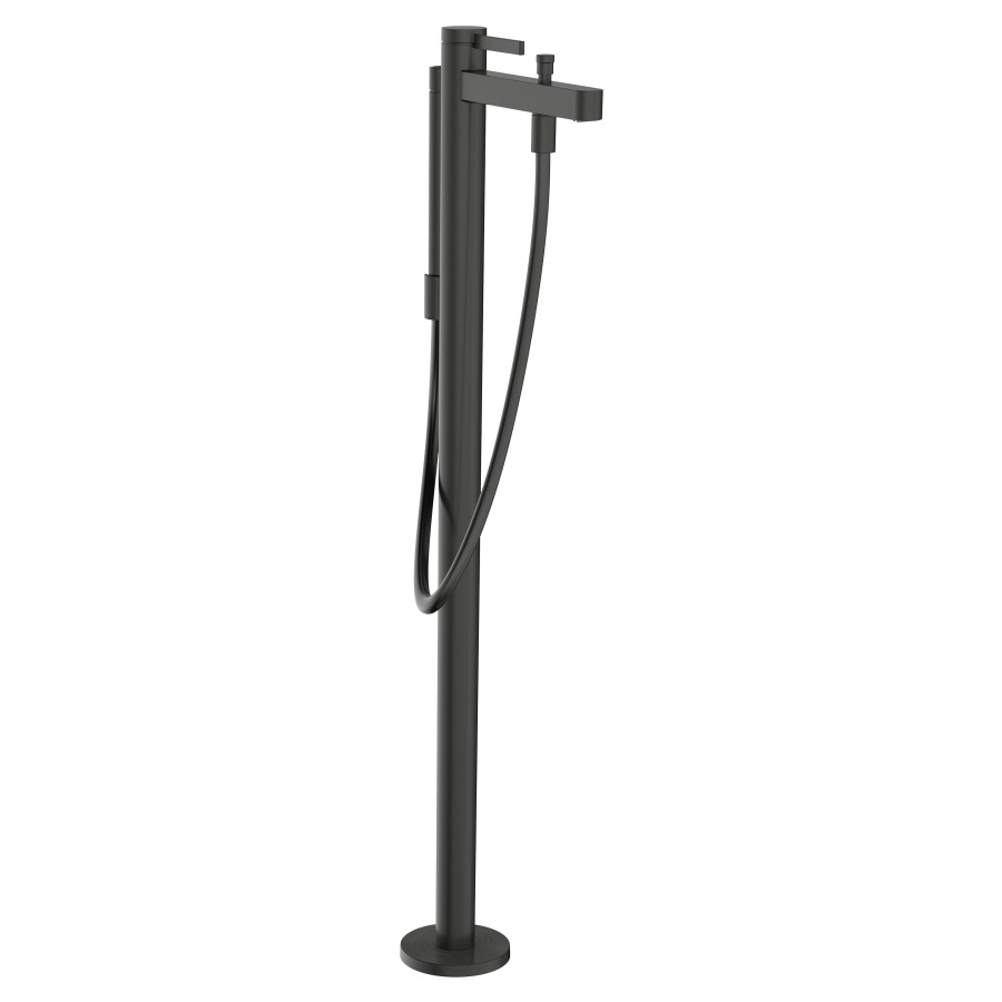 Mélangeur de bain FINORIS
S 210 mm, goulot fixe
H jusqu'à aérateur 813-893 mm
avec colonne pour montage à
pose libre, douche à main
tuyau de douche, support de
douche, sans corps à encastrer
758 415
