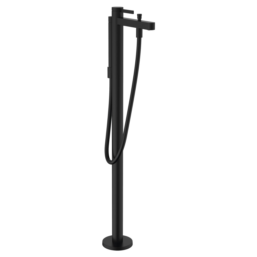 Mélangeur de bain FINORIS
S 210 mm, goulot fixe
H jusqu'à aérateur 813-893 mm
avec colonne pour montage à
pose libre, douche à main
tuyau de douche, support de
douche, sans corps à encastrer
758 415