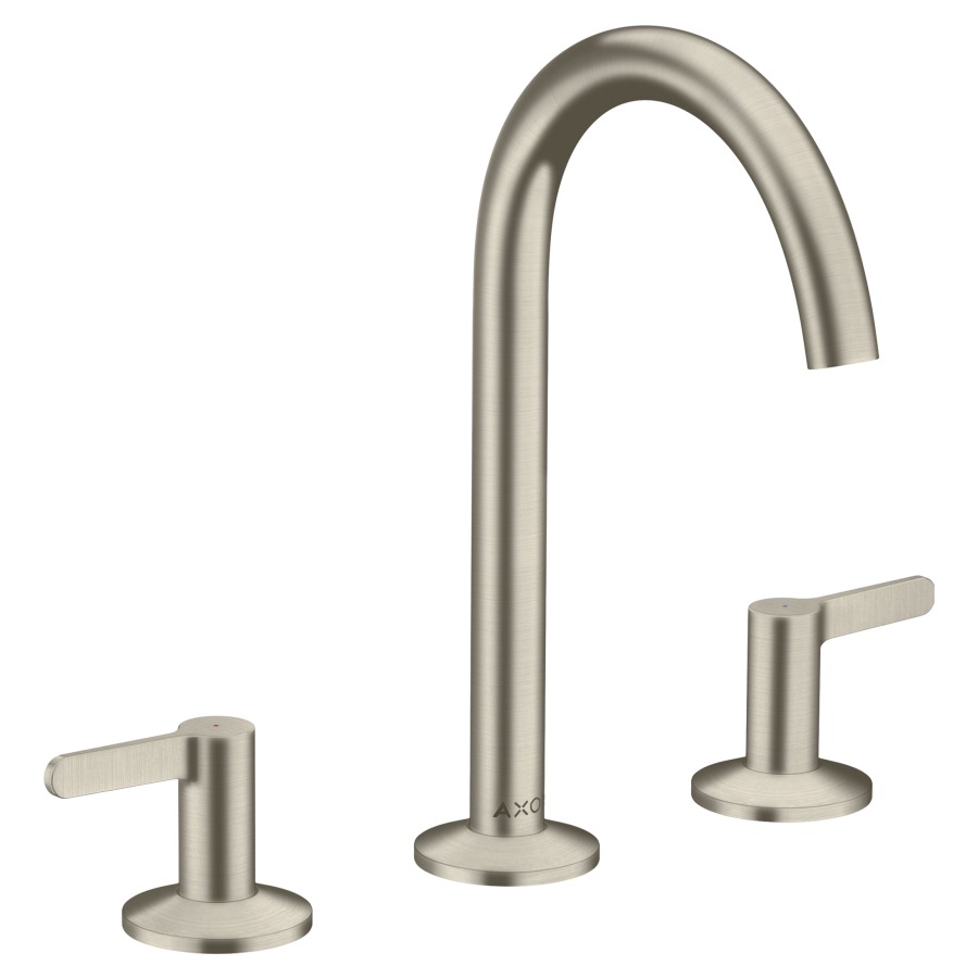 Waschtisch-Dreilochmischer ONE
170, A 140 mm, Schwenkauslauf
mit Push-Open Ablaufgarnitur
Durchflussmenge 4,8 l/min
Geräuschgruppe I