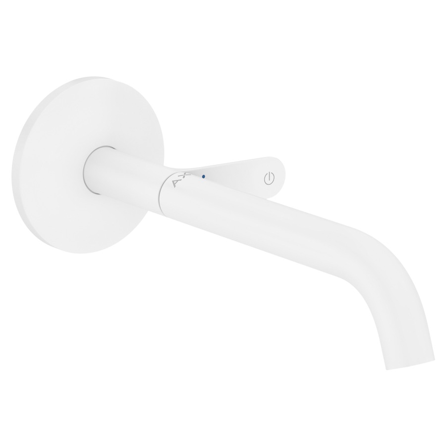 Wandmischer ONE SELECT UP
Ausladung 220 mm, Auslauf fest
mit unverschliessbarer Ablaufgarnitur
Durchflussmenge 5 (L/min), EcoSmart
ohne Einbaukörper 757 523
Geräuschgruppe I, Energieklasse A