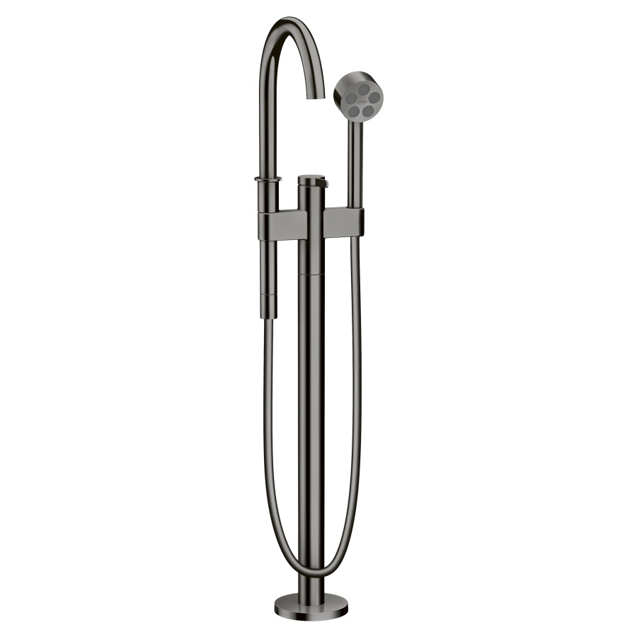 Bademischer ONE
A 220 mm, Auslauf fest
H bis Luftsprudler 866-946 mm
mit Standrohr für freistehende
Montage, Handbrause
Brauseschlauch, Brausehalter
ohne Einbaukörper 758 415