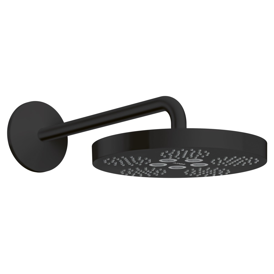 Douche murale ONE 280
D 28 cm, 1jet PowderRain et
Rain in combinaison, débit
12,3 l/min, bras de douche
39 cm, groupe acoustique II