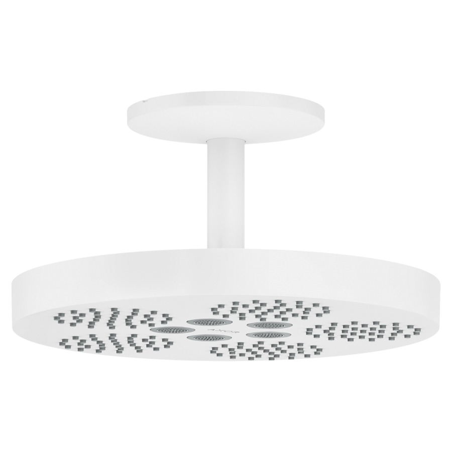 Deckenbrause ONE 280
D 28 cm, 1jet PowderRain und
Rain in Kombination
Kugelgelenk, Durchflussmenge
12,2 l/min, Deckenbrausearm
12 cm, Geräuschgruppe II